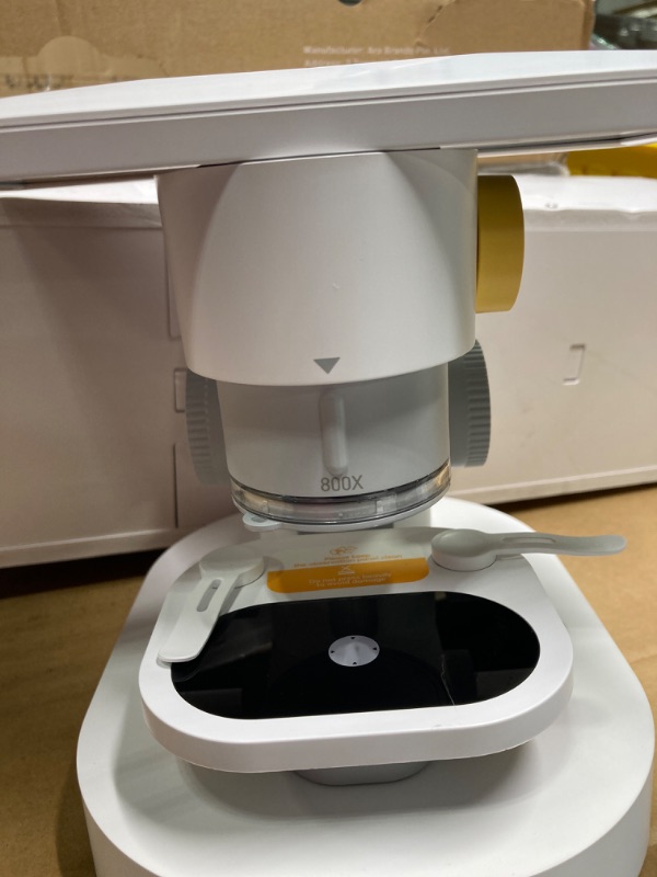 Photo 2 of T1 Biological Digital Microscope with 9" IPS Touchscreen, 1600X Optical Objective Lenses, STEM Kids Microscope,Windows/Mac Compatible