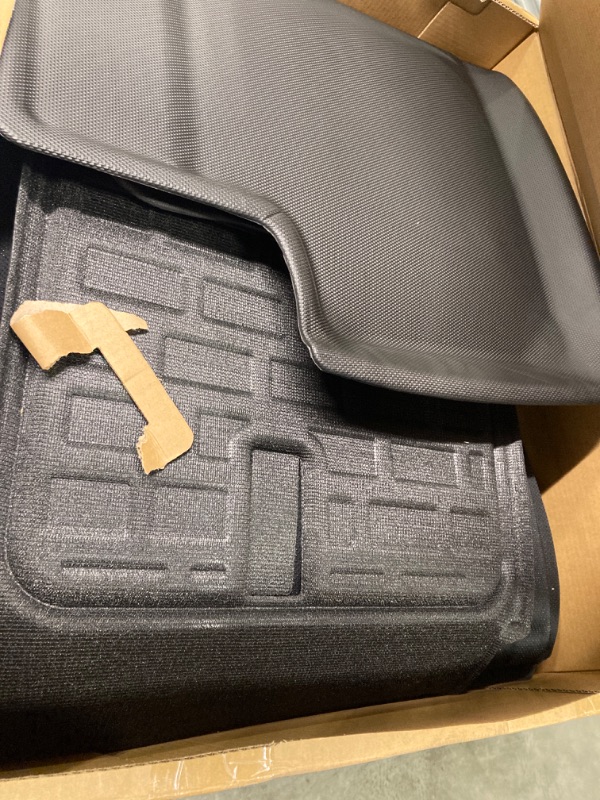 Photo 1 of CYBERBEANS 9Pcs Floor Mats for Tesla Model Y (2020-2023) Accessories, XPE All Weather Anti-Slip Waterproof 3D Front Rear Trunk Cargo Liner Tray Mats, 7-Seat Model Y Mats 7 Seats 9Pcs