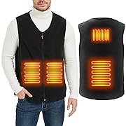 Photo 1 of ISOPHO Heated Vest for Men and Women, USB Charging Vest Heating for 8 Hours, Electric Heated Jacket for Outdoor Work Black 2XL(Power Bank NOT Include)