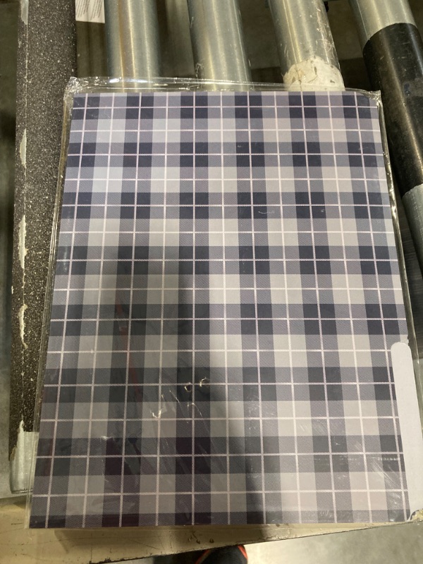 Photo 2 of Decorative File Folders 8 Pack - 8 Different Blue Plaid Fashion Designs, 1/3 Cut Tabs Letter Size 9x11.5 inch, 350gsm Thick Paper Matte Finish, Essential Stationery for Home, School & Office