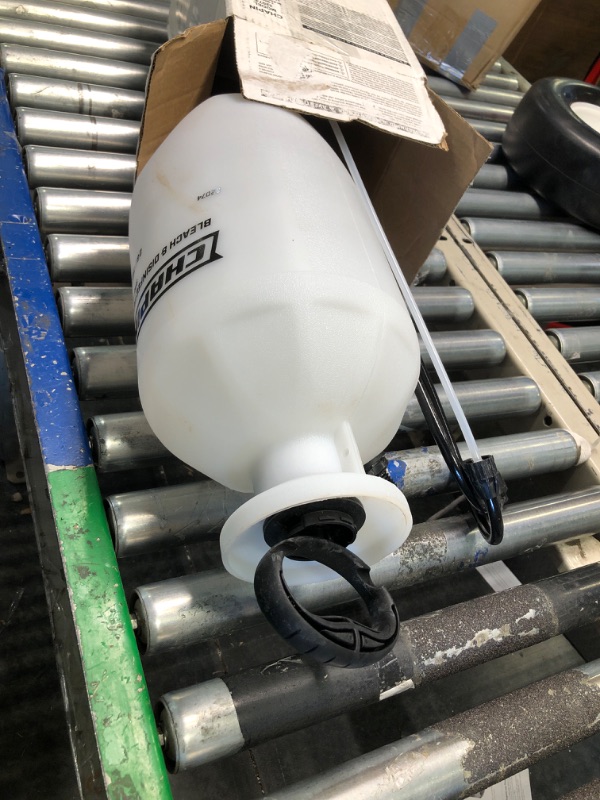 Photo 2 of Chapin 22074: Made in The USA Disinfectant Bleach Pressure Pump Tank Sprayer, 2-Gallon, Adjustable Cone Nozzle, Compatible with Bleach Solutions and Fungicides, Translucent White