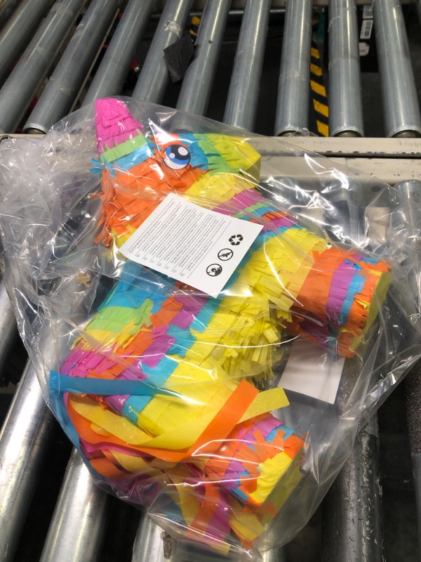 Photo 1 of Cinco De Mayo Small Donkey Pinata for Kids Birthday Party, (12.5 x 15.5 x 4.5 in.) for Fun Fiesta Taco Party Supplies, Luau Event Photo Props, Mexican Theme Decoration, Carnivals Festivals, Taco Tuesday Event