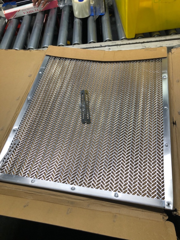 Photo 1 of Camco Premium Lower RV Screen Door Grille | Aluminum | Adjusts from 20" to 29" (43995)