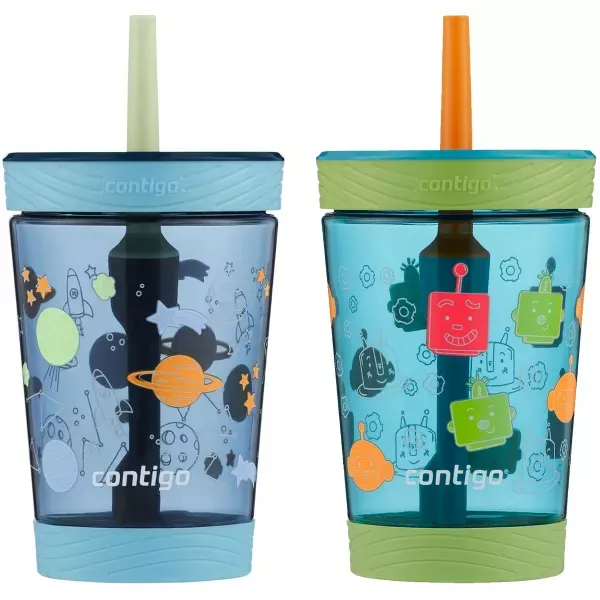 Photo 1 of **SIMILAR ITEM** Contigo Kid's 14 oz. Spill-Proof Tumbler with Straw 2-Pack
