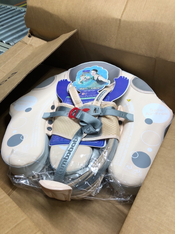 Photo 1 of 3Months to 48Months 3rd Swim Mode Standing Stroke Mambobaby Float with Canopy Tail Non Inflatable Smart Swim Trainer Solid Baby Swim Pool Float Mambo Baby Float Infant Toddler Swimming Ring (PK)