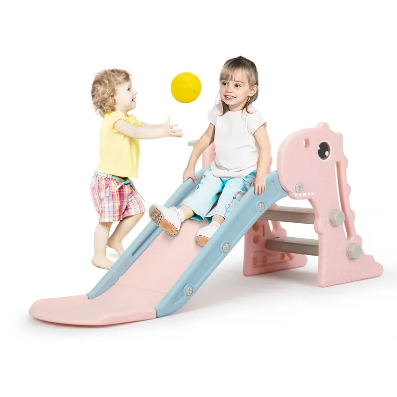 Photo 1 of 3 in 1 Baby Slide Climber Playset Toddler Slide Indoor Outdoor Playground w/Ball