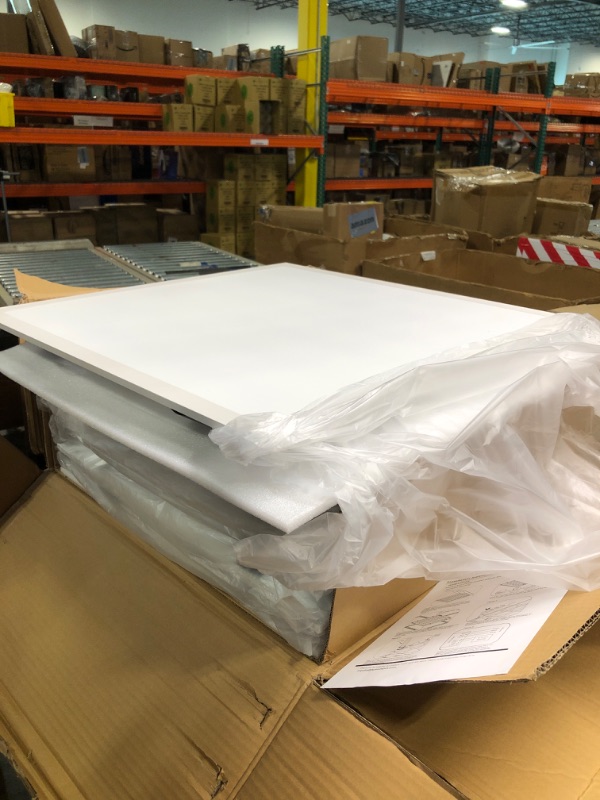 Photo 2 of [6 Pack] 2x2 LED Flat Panel Light - 3CCT [3000K/4000K/5000K], TRIAC Dimmable 40W 5000LM, Recessed Back-Lit Led Drop Ceiling Lights, DustProof LED Troffer Fluorescent Replacement Fixture ETL Listed 3000K/4000K/5000K 6PACK