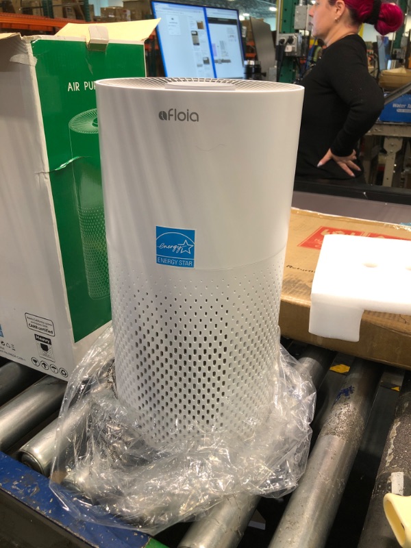 Photo 3 of **FOR PARTS**Afloia Air Purifiers for Home Large Room Up to 1076 Ft², H13 True HEPA Air Purifiers for Bedroom 22 dB, Air Cleaners Dust Remover for Pet Mold Pollen, Odor Smoke Eliminator, Kilo White, 7 Color Light*****USED**** 