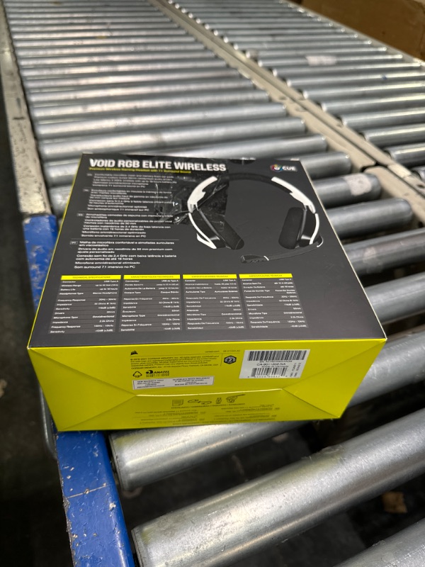 Photo 1 of Corsair VOID RGB ELITE Wireless Gaming Headset - 7.1 Surround Sound - Discord Certified - iCUE Compatible - PC, Mac, PS5, PS4 - White VOID RGB ELITE WIRELESS White