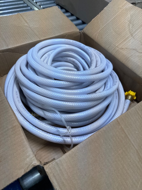 Photo 2 of Camco 75ft TastePURE Drinking Water Hose- Lead and BPA Free, Reinforced for Maximum Kink Resistance 5/8"Inner Diameter (22803) Standard Packaging