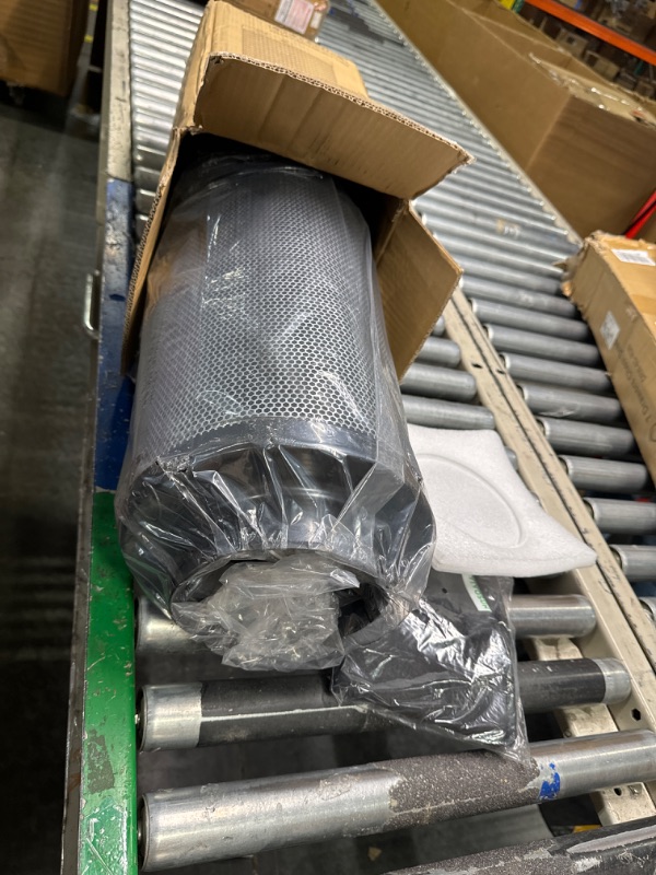 Photo 1 of VIVOSUN 6 Inch Air Carbon Filter Smelliness Control with Australia Virgin Charcoal for Inline Fan, Grow Tent Smelliniss Scrubber, Pre-Filter Included, Reversible Flange 6"x 18", Black 6 Inch Black