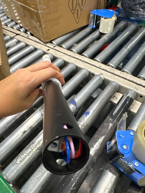 Photo 1 of 16" Ceiling Fan Downrod, ?1" Outside Diameter?Matte Black Extension Downrod Including 5 Extension Wires and 4 Wiring Clips(No Threads)