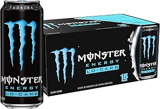 Photo 1 of **NEVER OPENED** Monster Energy, Lo-Carb Monster, Low Carb Energy Drink, 16 Ounce (Pack of 15) Lo-Carb 16 Ounce (Pack of 15)