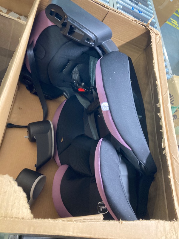 Photo 3 of Evenflo Maestro Sport Convertible Booster Car Seat, Forward Facing, High Back, 5-Point Harness, For Kids 2 to 8 Years Old, Whitney Pink