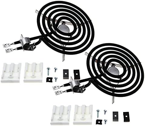 Photo 1 of WB30X348 Electric Stove Burners Replacement 8'' 2350W By TOP-HEATER Upgraded 235217 Range Burner replacement Part Fit GE Hotpoint RCA Electric Range, 2Pack