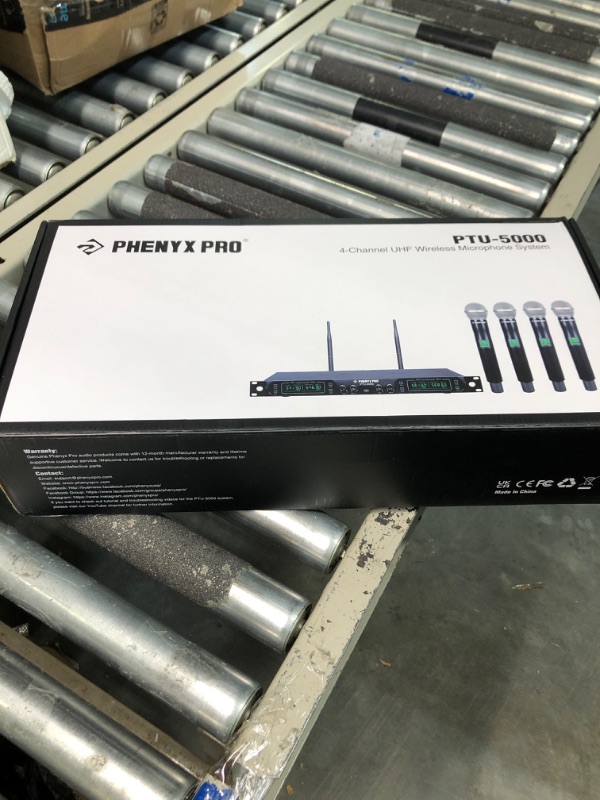 Photo 2 of Phenyx Pro Wireless Microphone System, 4-Channel UHF Wireless Mic, Fixed Frequency Metal Cordless Mic with 4 Handheld Dynamic Microphones, 260ft Range, Microphone for Singing,Church(PTU-5000-4H)