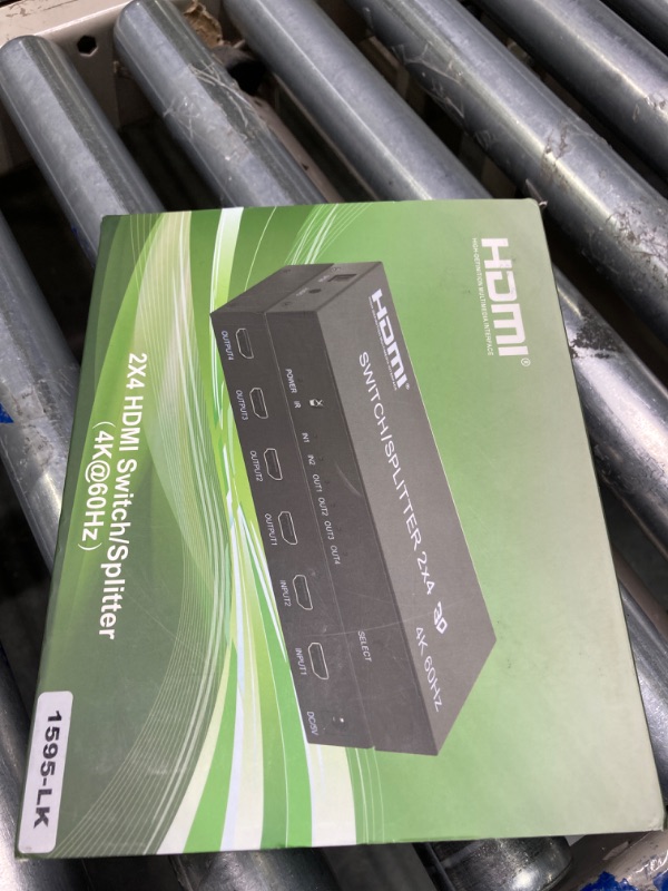 Photo 1 of 4K@60Hz HDMI Switch Splitter 2 in 4 Out with Remote, avedio links 2x4 HDMI Splitter Switcher 4K with SPDIF & 3.5mm Audio,Support 4K,3D,1080p,HDCP2.2,HDR 10 for PS4,Xbox,Fire Stick,etc