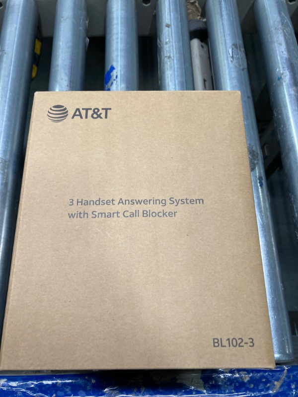 Photo 2 of AT&T BL102-3 DECT 6.0 3-Handset Cordless Phone for Home with Answering Machine, Call Blocking, Caller ID Announcer, Audio Assist, Intercom, and Unsurpassed Range, Silver/Black 3 Handset Phone