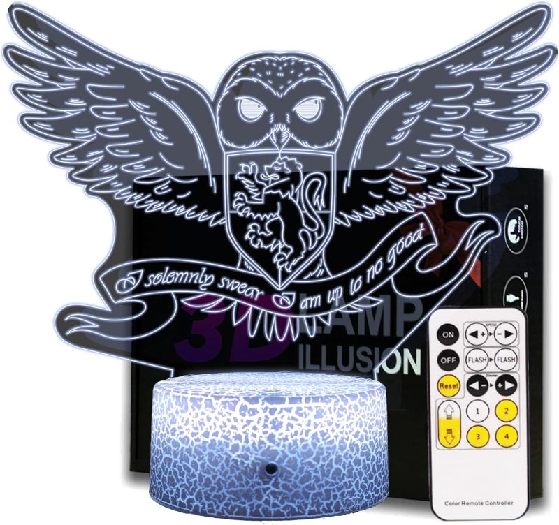 Photo 1 of 
Hedwig Owl Night Light, Potter Gifts for Kids, Christmas Niglt Light for Harry Fans (Hedwig