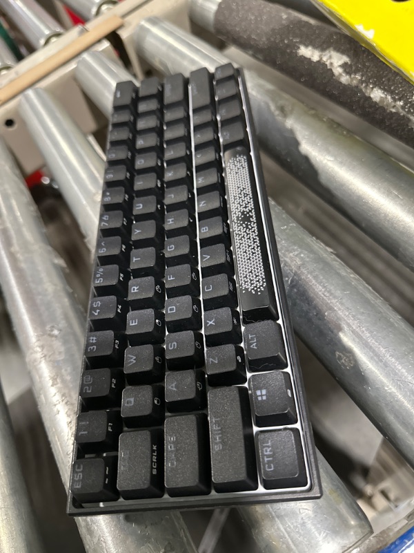 Photo 5 of Corsair K70 PRO MINI WIRELESS RGB 60% Mechanical Gaming Keyboard (Fastest Sub-1ms Wireless, Swappable CHERRY MX Red Keyswitches, Aluminum Frame, PBT Double-Shot Keycaps) QWERTY, NA Layout - Black