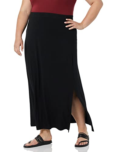 Photo 1 of Amazon Essentials Women's Lightweight Knit Maxi Skirt, Black, Medium