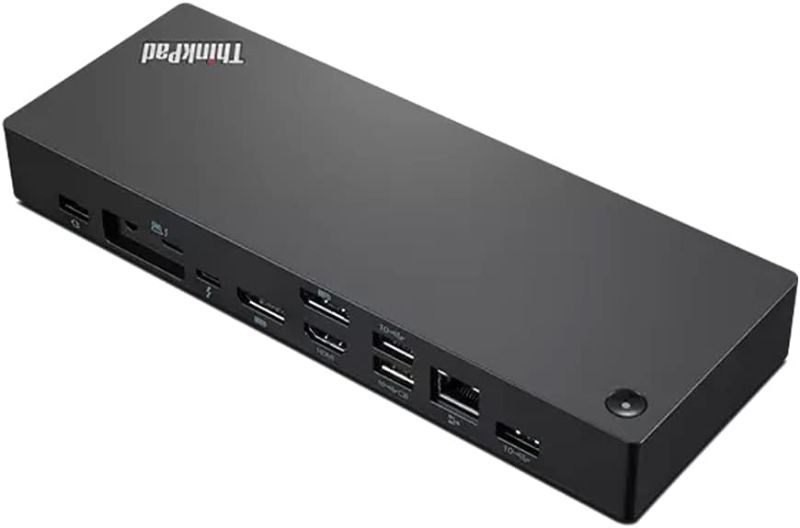 Photo 1 of Lenovo ThinkPad Universal Thunderbolt 4 Dock, 4 Displays, Dynamic Power Charging up to 100W, Black
