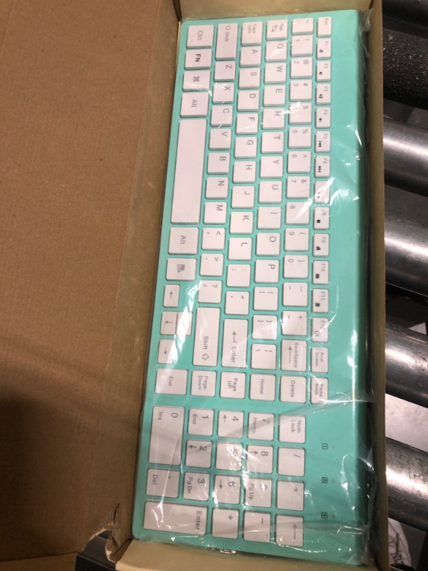 Photo 1 of cimetech Wireless Keyboard and Mouse Combo, Compact Full Size Wireless Keyboard and Mouse Set 2.4G Ultra-Thin Sleek Design for Windows, Computer, Desktop, PC, Notebook, Laptop - Blue