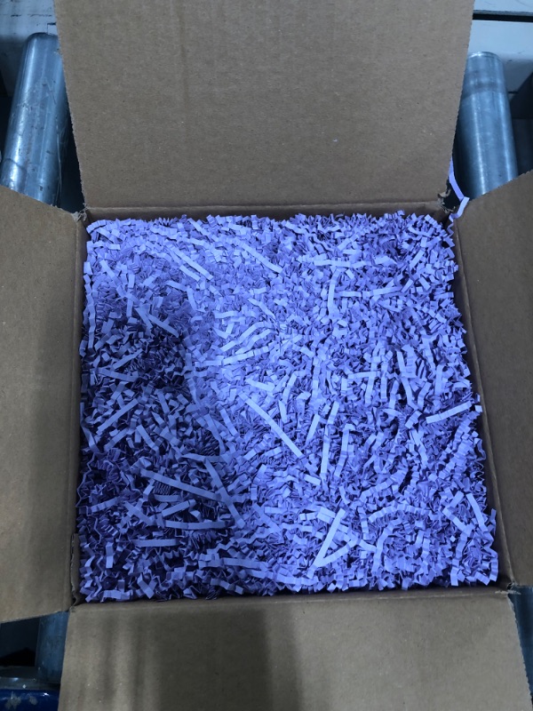 Photo 3 of YHXKJ Crinkle Paper for Gift Box (1/2 LB) Crinkle Cut Paper Shred Filler,Shredded Paper Filler Packing Gift Wrap Easter Basket Grass Filler-Deep Purple
