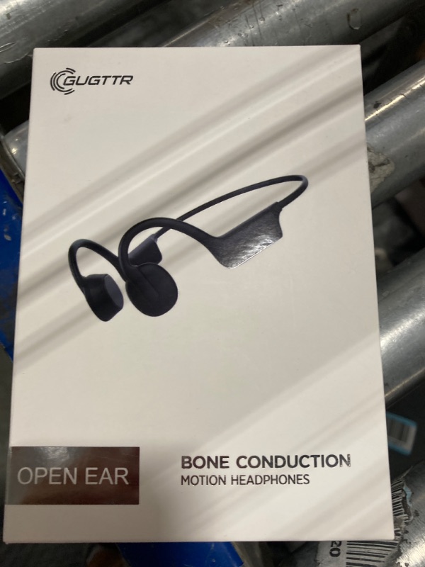 Photo 1 of GUGTTR Bone Conduction Headphones Open Ear Headphones Bluetooth 5.3 Wireless Headphones with Mic,IPX5 Sweatproof Lightweight Sport Headset for Running Cycling Driving Workouts,with Earplugs