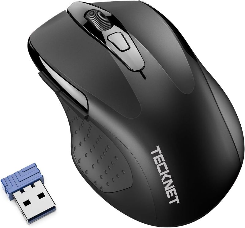 Photo 1 of ECKNET Wireless Silent Mouse, Quiet Click, 2.4G Optical Cordless Mouse, 6 Adjustable 4000 DPI, Computer Mouse for Laptop, Chromebook - Black
Visit the TECKNET Store