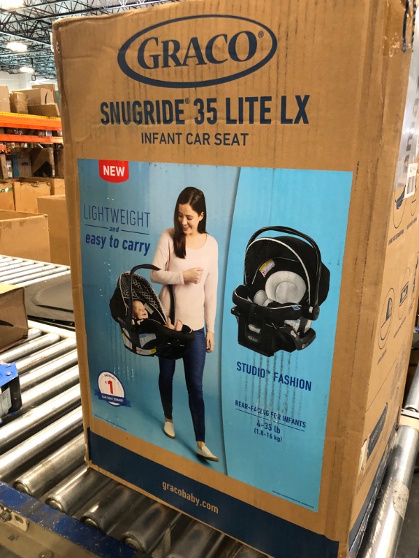 Photo 2 of .8 4.8 out of 5 stars 4,409
Graco SnugRide 35 Lite LX Infant Car Seat, Studio