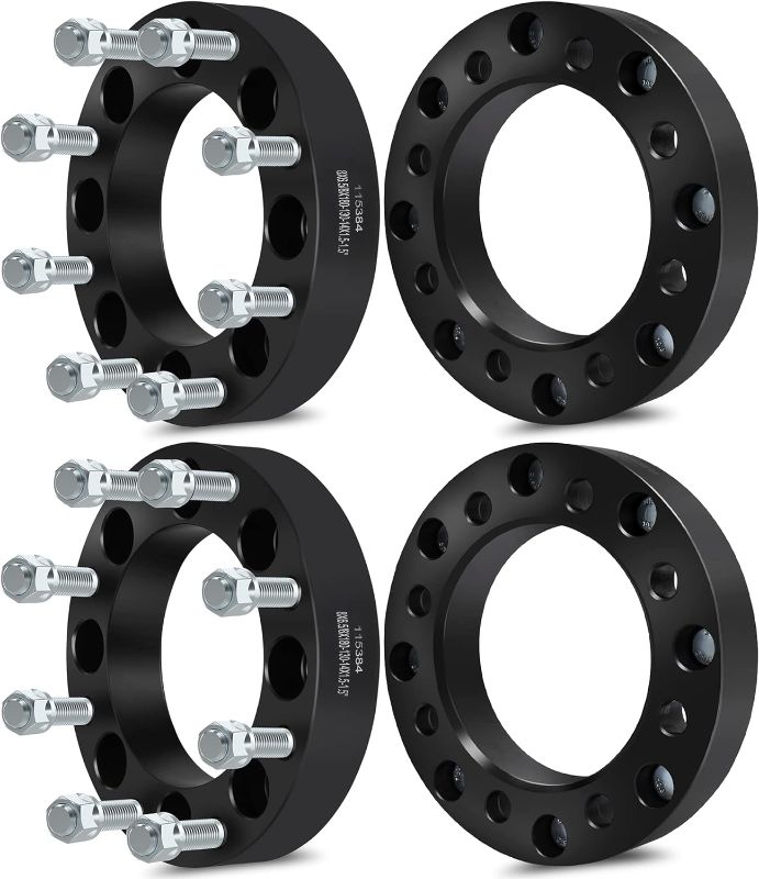 Photo 1 of ECCPP 4X 1.5 inch 8 Lug Wheel Spacers Adapters 8x6.5 to 8x180 130mm Fit for Silverado 2500HD 3500HD for C2500 for Suburban K2500 for Suburban Sierra 1500HD 3500HD Yukon XL 2500
