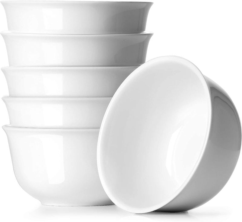 Photo 1 of ***ONLY 5 PIECES*** DOWAN 20 OZ Ceramic Soup Bowls & Cereal Bowls - White Bowls Set of 6 for Kitchen - Bowls for Cereal, Soup, Oatmeal, Rice, Pasta, Salad - Dishwasher & Microwave Safe
