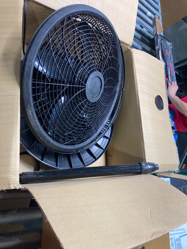 Photo 2 of ***VERY USED AN DIRTY / NEEDS TO BE ASSEMBLED*** product similar to the original photo*** Lasko Oscillating Pedestal Fan, Adjustable Height, 3 Speeds, for Bedroom, Living Room, Home Office and College Dorm Room, 18", Black, 1827
