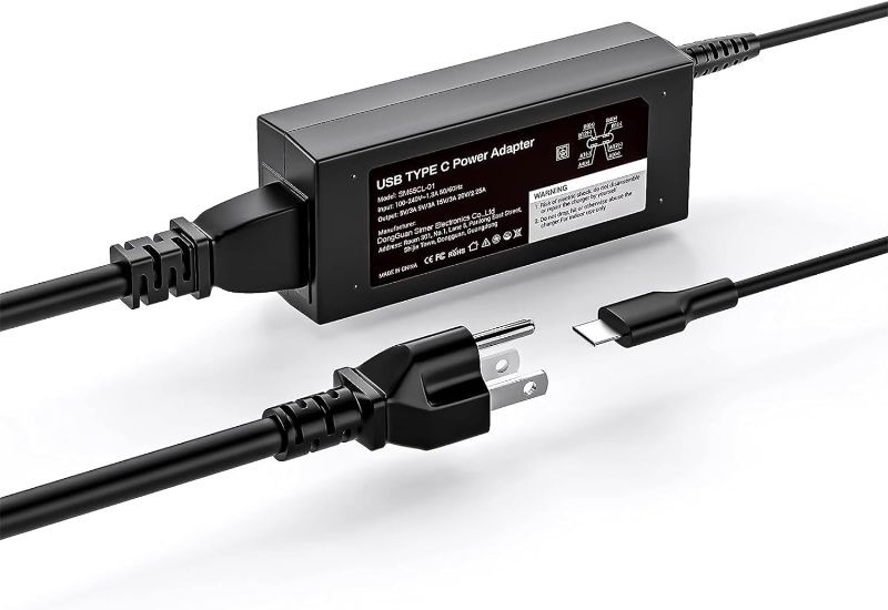 Photo 1 of 45W Type-C USB Chromebook Charger for HP Chromebook 14 14-ca051wm 14-ca052wm 14-ca091wm 14-db0050nr 14-ca061dx 11a-na0010nr 14a-na0010nr Laptop Charger Type C Power Supply Cord

