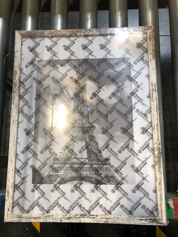 Photo 1 of 12x16 Rustic Picture Frames Solid Wood Display Pictures 12x16 Inch without Mat or 8.5x11 Diplomas with Mat, Farmhouse Distressed Picture frame for Wall Mounting
