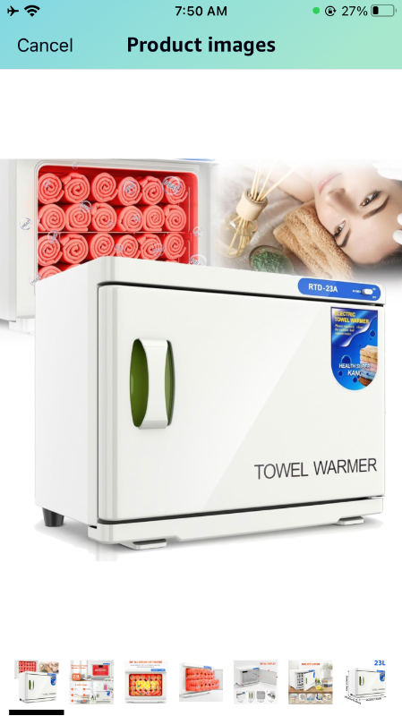 Photo 1 of ****MISSING CORDS*** 23L Professional Hot Towel Warmer Cabinet, UV Disinfection Warmer Cabinet for Beauty Salon, Spa and Home Health Care