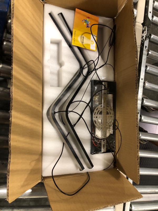 Photo 1 of Mikeru Modern Chandelier with Remote Control Dimmable LED Chandelier 47" 3000k-6000k Suitable for Dining Room Kitchen Bar, Black