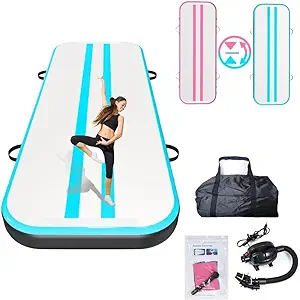 Photo 1 of  Inflatable Gymnastics Mat - Versatile for Training, Tumbling, Yoga & Water Activities