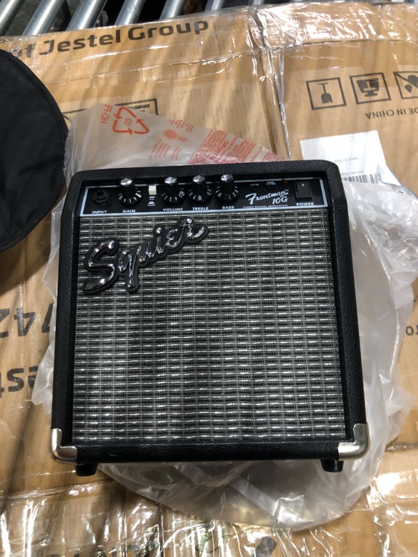 Photo 1 of ELECTRIC GUITAR - WITH Squier by Fender SP-10 Portable Electric Guitar Amplifier 