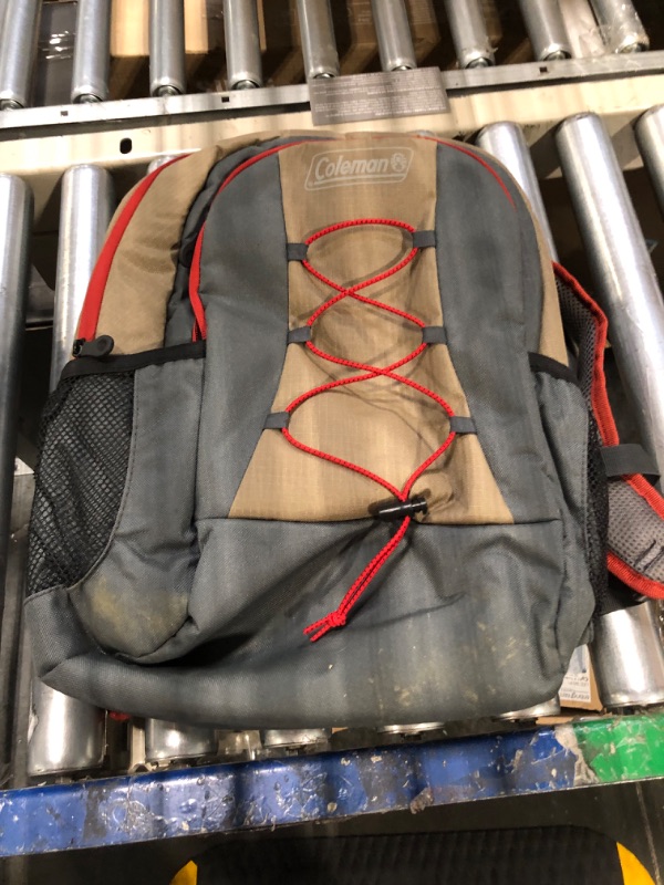 Photo 3 of ***used and dirty*** Coleman Chiller Series Insulated Portable Soft Cooler Backpack, Leak-Proof 28 Can Capacity Backpack Cooler with Adjustable Straps and Ice Retention Khaki