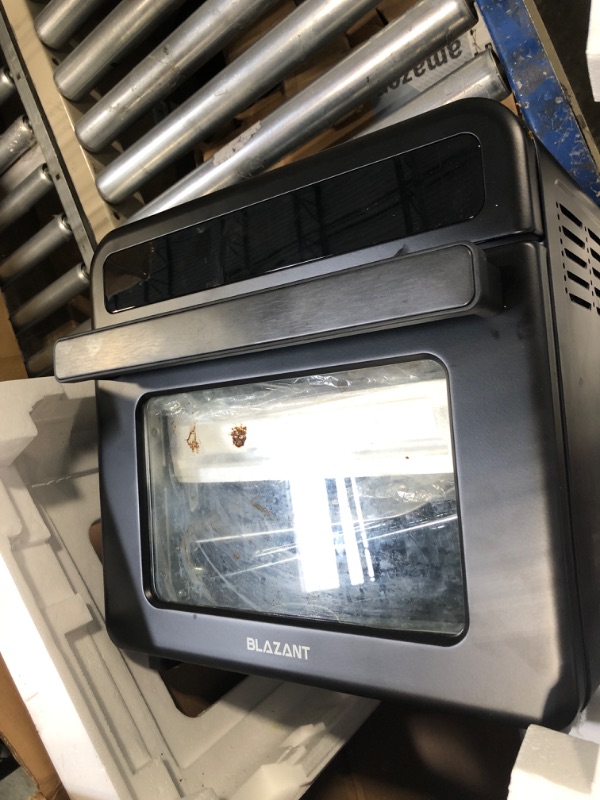 Photo 2 of ****VERY USED AND DIRTY*** Infrared Heating Air Fryer Toaster Oven, Extra Large Countertop Convection Oven 10-in-1 Combo, 6-Slice Toast, Enamel Baking Pan Easy Clean with Recipe Book, Black Matte Stainless Steel
