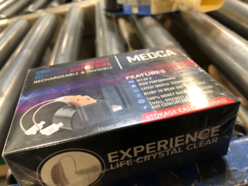 Photo 1 of Hearing Amplifiers Set with New Digital Technology - Almost Invisible Design and Rechargeable USB Dock - Personal Pair Sound Amplifier with Adjustable Volume Tone Control By MEDca