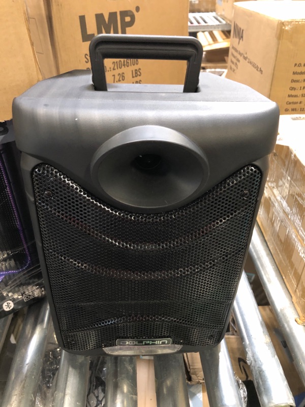 Photo 1 of Dolphin Portable Bluetooth Speaker with Lights and Handheld Microphone