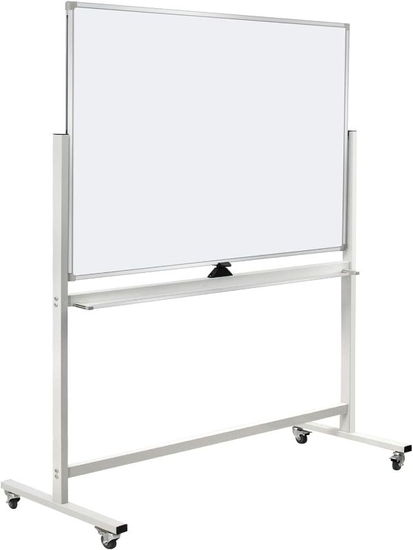 Photo 1 of 
Mobile Whiteboard Magnet Dry Erase Board on Wheels Double-Sided Magnetic Portable Stand Whiteboard Rolling White Boards with Easy Flip Feature
