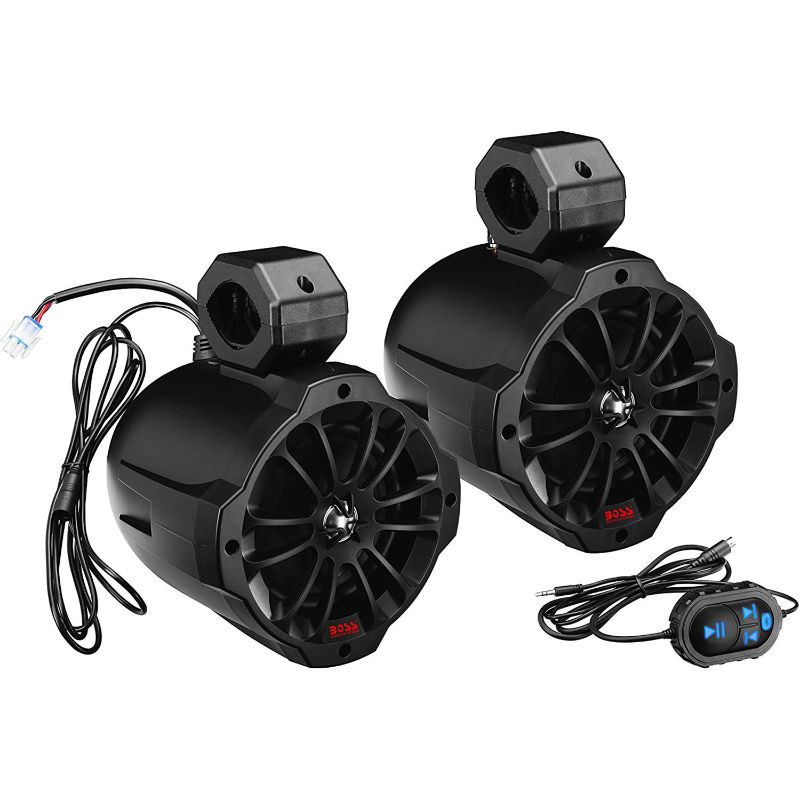 Photo 1 of Boss Audio 6.5" B62ABT Amplified Waketower Speakers - Matte Black - 750W [B62ABT]