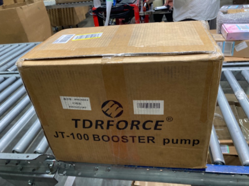 Photo 1 of 1HP Water Pressure Booster Pump for Whole House,Shallow Well Portable Water Stainless Steel Pumps?Self-priming Jet Transfer Pump Switch Automatic 110v AC for Lawn Garden Sprinkler Irrigation