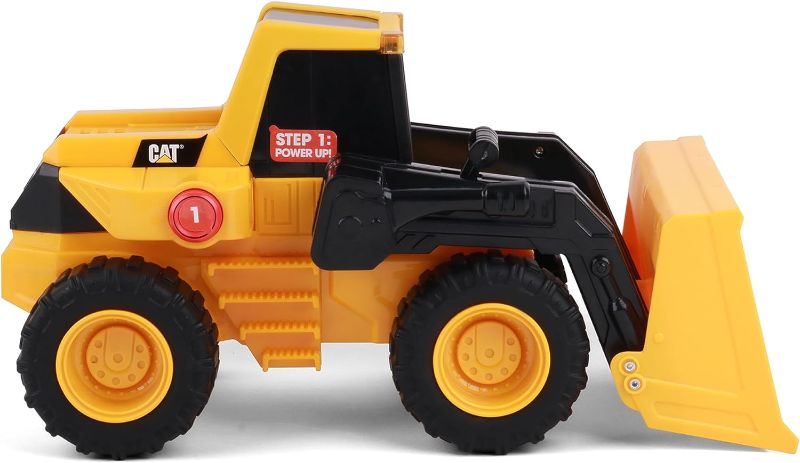 Photo 1 of CAT Construction Toys, Construction 11.5" Power Haulers Wheel Loader, Realistic Lights & Sounds, Motion Drive Technology, Working Features, and Interactive Play for Ages 3+

