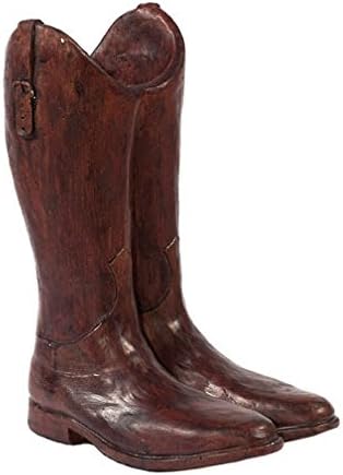 Photo 1 of English Riding Boot Planter 17in Tall Walnut Color