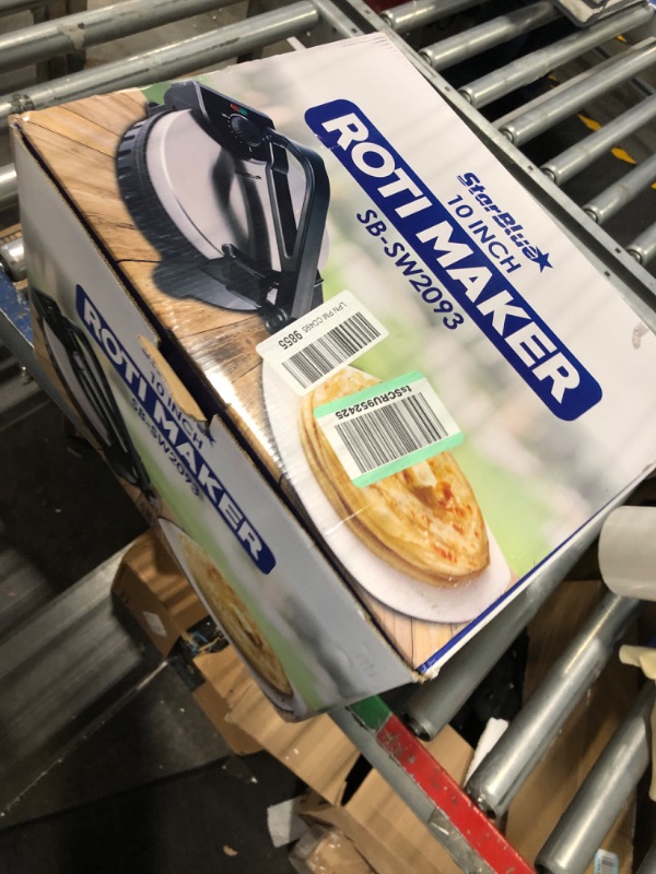 Photo 2 of 10inch Roti Maker by StarBlue with FREE Roti Warmer - The automatic Stainless Steel Non-Stick Electric machine to make Indian style Chapati, Tortilla, Roti AC 110V 50/60Hz 1200W SB-SW2093